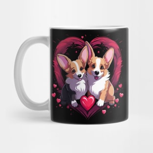 Corgi Couple Valentine Mug